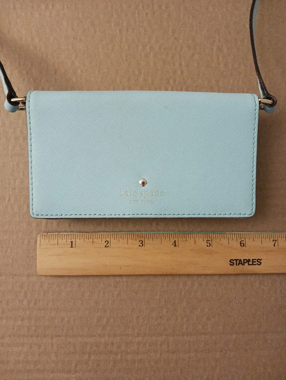2014 Kate Spade Crossbody Wallet Wristlet IPhone Case Atoll Blue Very Good
